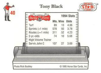 1995 Jockey Star #40 Tony Black Back